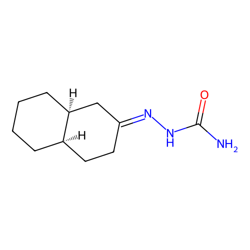 [(E)-[(4aR,8aS)-3,4,4a,5,6,7,8,8a-octahydro-1H-naphthalen-2-ylidene]amino]urea structure