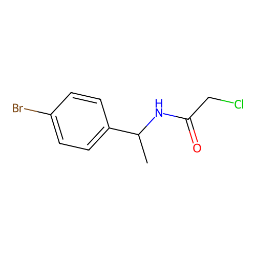 N-[1-(4-Bromophenyl)ethyl]-2-chloroacetamide structure