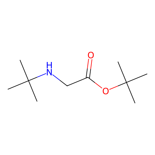 Tert-butyl 2-(tert-butylamino)acetate structure
