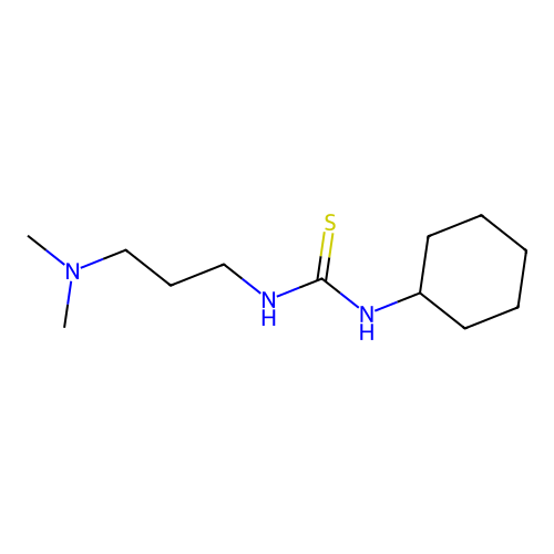 1-Cyclohexyl-3-[3-(dimethylamino)propyl]thiourea structure