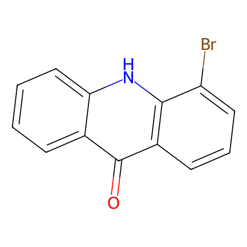 9(10H)-Acridinone, 4-bromo- structure