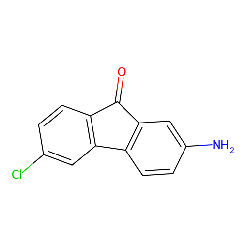 2-amino-6-chloro-9H-fluoren-9-one structure
