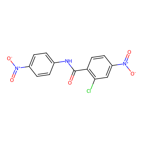 2-chloro-4-nitro-N-(4-nitrophenyl)benzamide structure