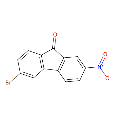 6-Bromo-2-nitro-9h-fluoren-9-one structure