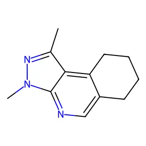 3H-Pyrazolo(3,4-c)isoquinoline, 6,7,8,9-tetrahydro-1,3-dimethyl- structure