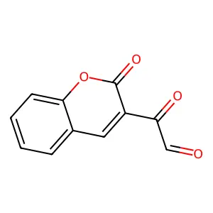 Coumarin, 3-glyoxyloyl- structure
