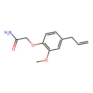 2-(2-甲氧基-4-烯丙基苯氧基)乙酰胺 structure
