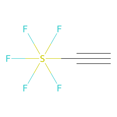 Ethynyl(pentafluoro)-$l^{6}-sulfane structure