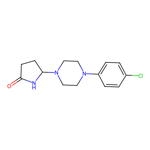 2-Pyrrolidinone, 5-(4-(4-chlorophenyl)-1-piperazinyl)- structure