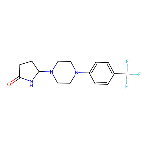 2-Pyrrolidinone, 5-(4-(4-(trifluoromethyl)phenyl-1-piperazinyl)- structure