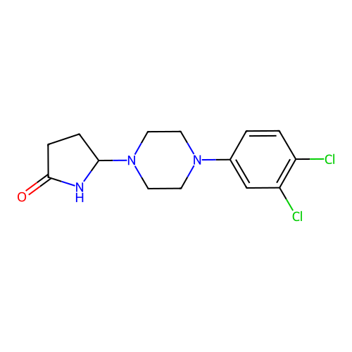 2-Pyrrolidinone, 5-(4-(3,4-dichlorophenyl)-1-piperazinyl)- structure
