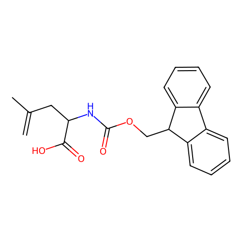 2-({[(9H-fluoren-9-yl)methoxy]carbonyl}amino)-4-methylpent-4-enoic acid structure