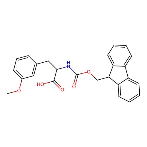 2-{[(9H-Fluoren-9-ylmethoxy)carbonyl]amino}-3-(3-methoxyphenyl)propanoic acid structure