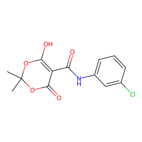 5-[[(3-Chlorophenyl)amino](hydroxy)methylene]-2,2-dimethyl-1,3-dioxane-4,6-dione structure