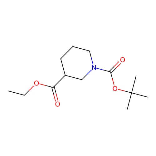 1-Tert-butyl 3-ethyl piperidine-1,3-dicarboxylate structure