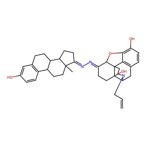 Estrone-naloxone azine structure
