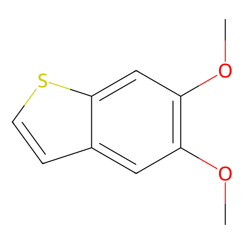 Benzo[b]thiophene, 5,6-dimethoxy- structure