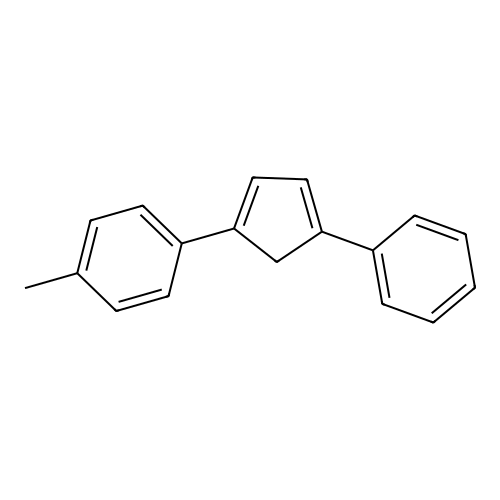 1-Methyl-4-(4-phenylcyclopenta-1,3-dien-1-yl)benzene structure