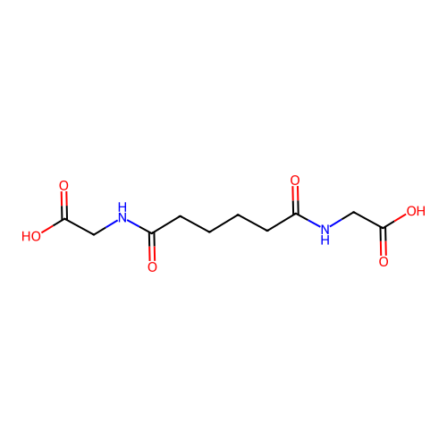 Glycine, N,N'-(1,6-dioxo-1,6-hexanediyl)bis- structure