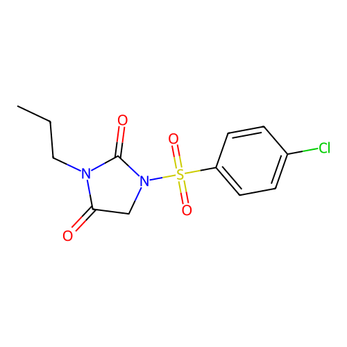 1-(4-Chlorophenyl)sulfonyl-3-propyl-imidazolidine-2,4-dione structure