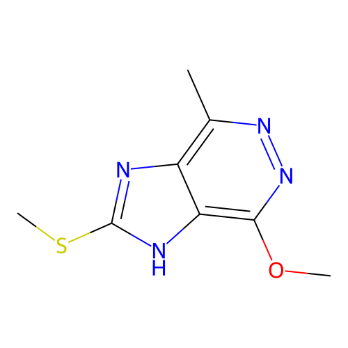 4-methoxy-7-methyl-2-methylsulfanyl-3H-imidazo[4,5-d]pyridazine structure