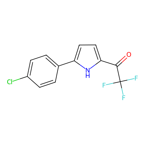 1-(5-(4-Chlorophenyl)-1h-pyrrol-2-yl)-2,2,2-trifluoroethan-1-one structure