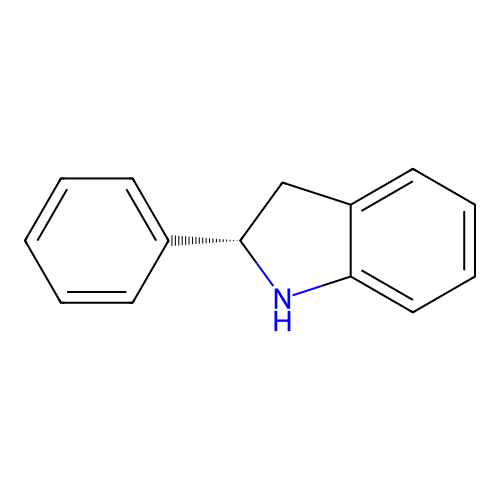 (2S)-2,3-Dihydro-2-phenyl-1H-indole structure