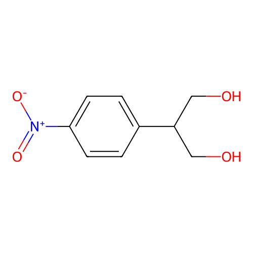 2-(4-Nitrophenyl)propane-1,3-diol structure