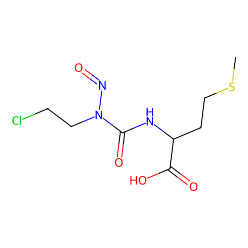 2-[[2-Chloroethyl(nitroso)carbamoyl]amino]-4-methylsulfanylbutanoic acid structure