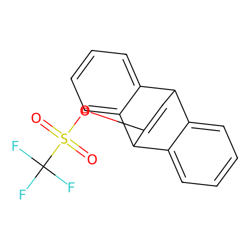 9,10-dihydro-9,10-ethenoanthracen-11-yl triflate structure