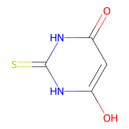4,6-Dihydroxy-2-mercaptopyrimidine structure