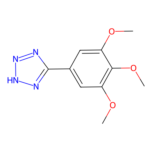 5-(3,4,5-trimethoxyphenyl)-2H-tetrazole structure