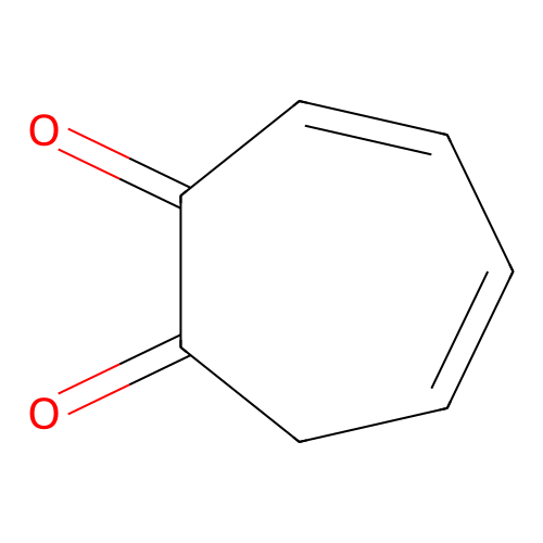 3,5-Cycloheptadiene-1,2-dione structure