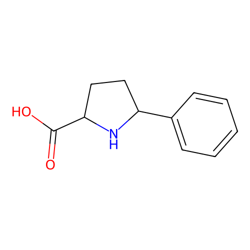 5-苯基吡咯烷-2-甲酸 structure
