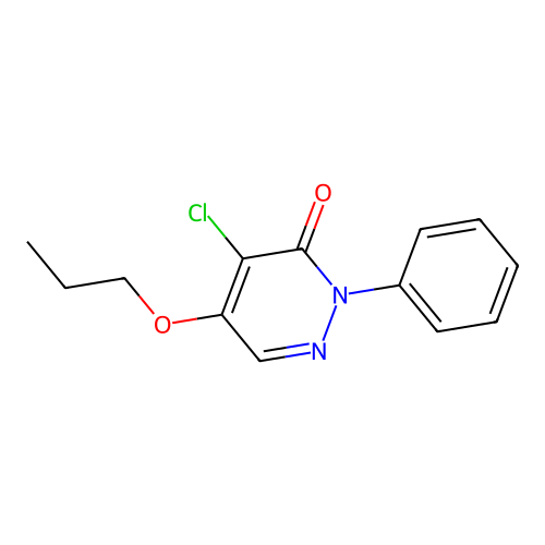 4-Chloro-2-phenyl-5-propoxy-3(2H)-pyridazinone structure