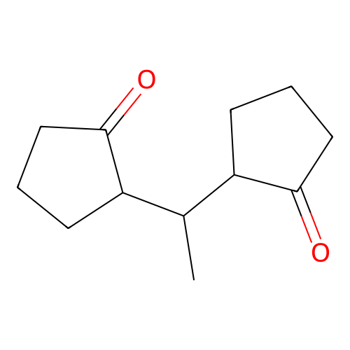 Cyclopentanone, 2,2'-ethylidenebis- structure