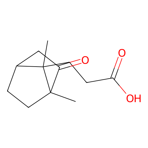 3-(1,7-Dimethyl-2-oxobicyclo[2.2.1]hept-7-yl)propanoic acid structure