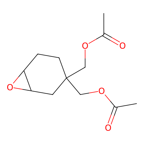 (7-Oxabicyclo[4.1.0]heptane-3,3-diyl)bis(methylene) diacetate structure