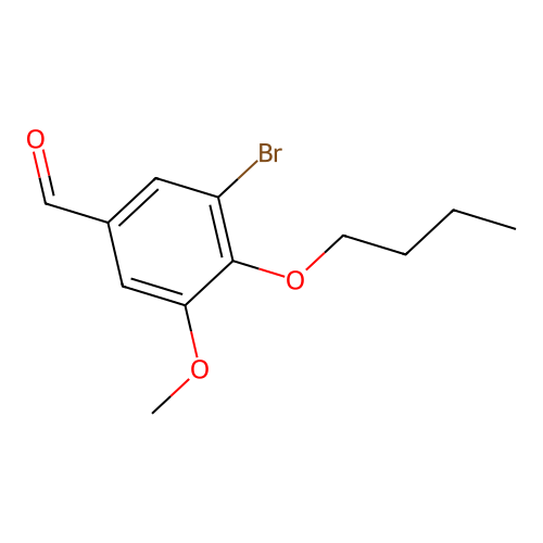 3-Bromo-4-butoxy-5-methoxybenzaldehyde structure