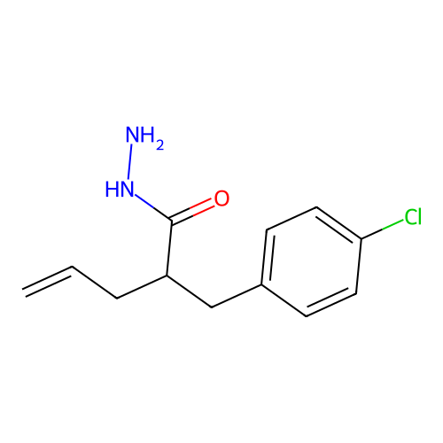 2-[(4-Chlorophenyl)methyl]pent-4-enehydrazide structure