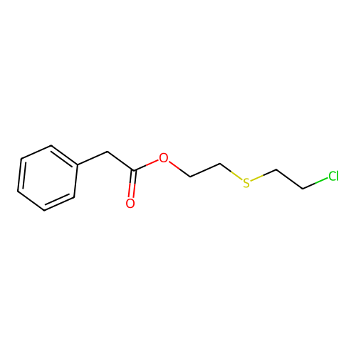 2-(2-Chloroethylsulfanyl)ethyl 2-phenylacetate structure