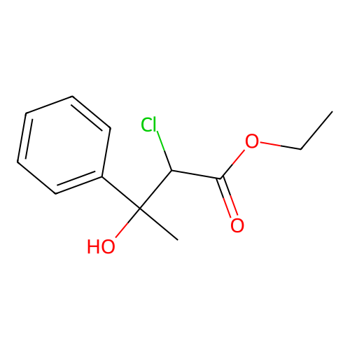 Ethyl 2-chloro-3-hydroxy-3-phenylbutanoate structure