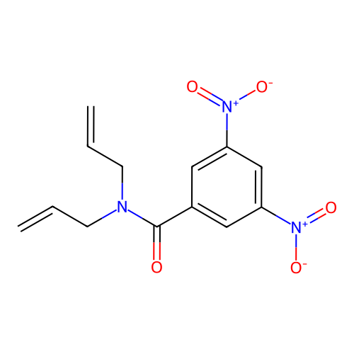 3,5-dinitro-N,N-bis(prop-2-enyl)benzamide structure