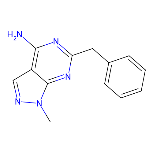 6-Benzyl-1-methyl-1h-pyrazolo[3,4-d]pyrimidin-4-amine structure