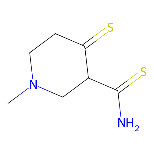1-Methyl-4-sulfanylidenepiperidine-3-carbothioamide structure
