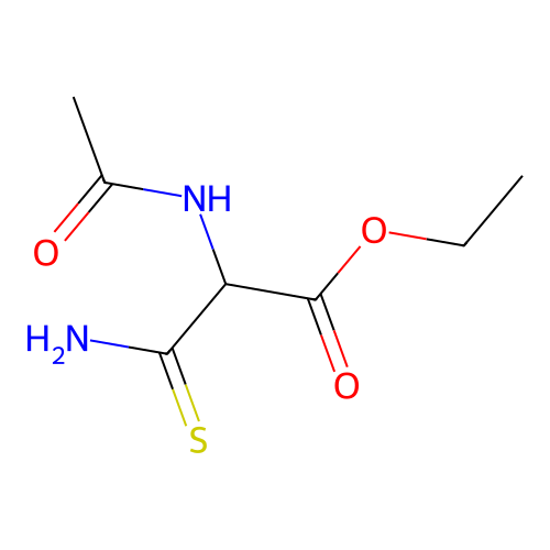 Ethyl 2-acetamido-3-amino-3-sulfanylidenepropanoate structure