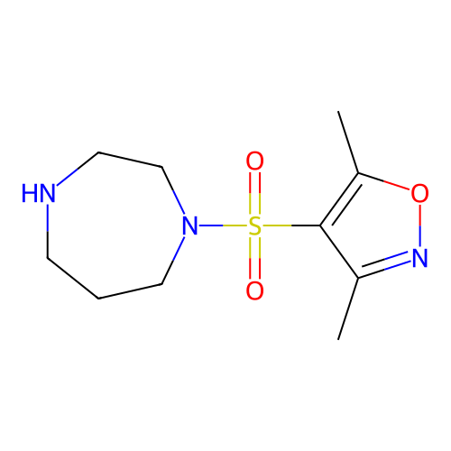 4-((1,4-Diazepan-1-yl)sulfonyl)-3,5-dimethylisoxazole structure