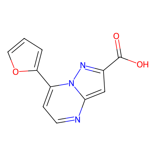 7-(Furan-2-yl)pyrazolo[1,5-a]pyrimidine-2-carboxylic acid structure