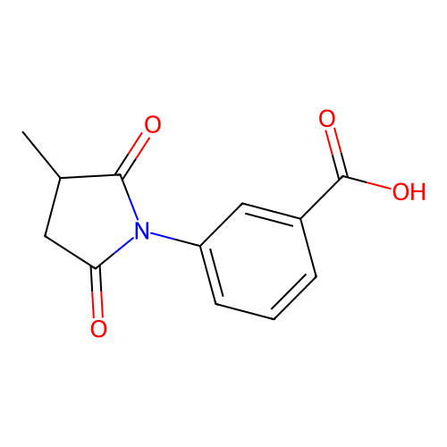 3-(3-Methyl-2,5-dioxopyrrolidin-1-yl)benzoic acid structure