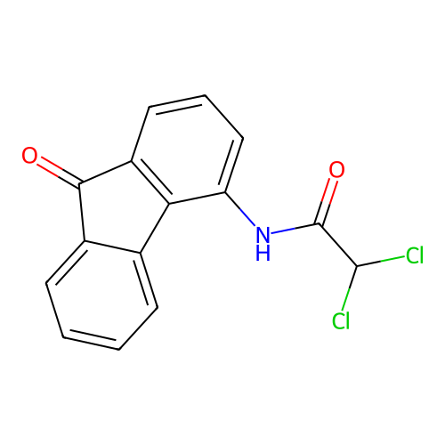 2,2-Dichloro-N-(9-oxo-9H-fluoren-4-yl)ethanimidic acid structure